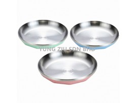 (1PCS)XB6510#24CM 304 STAINLESS STEEL WHEAT PLATE